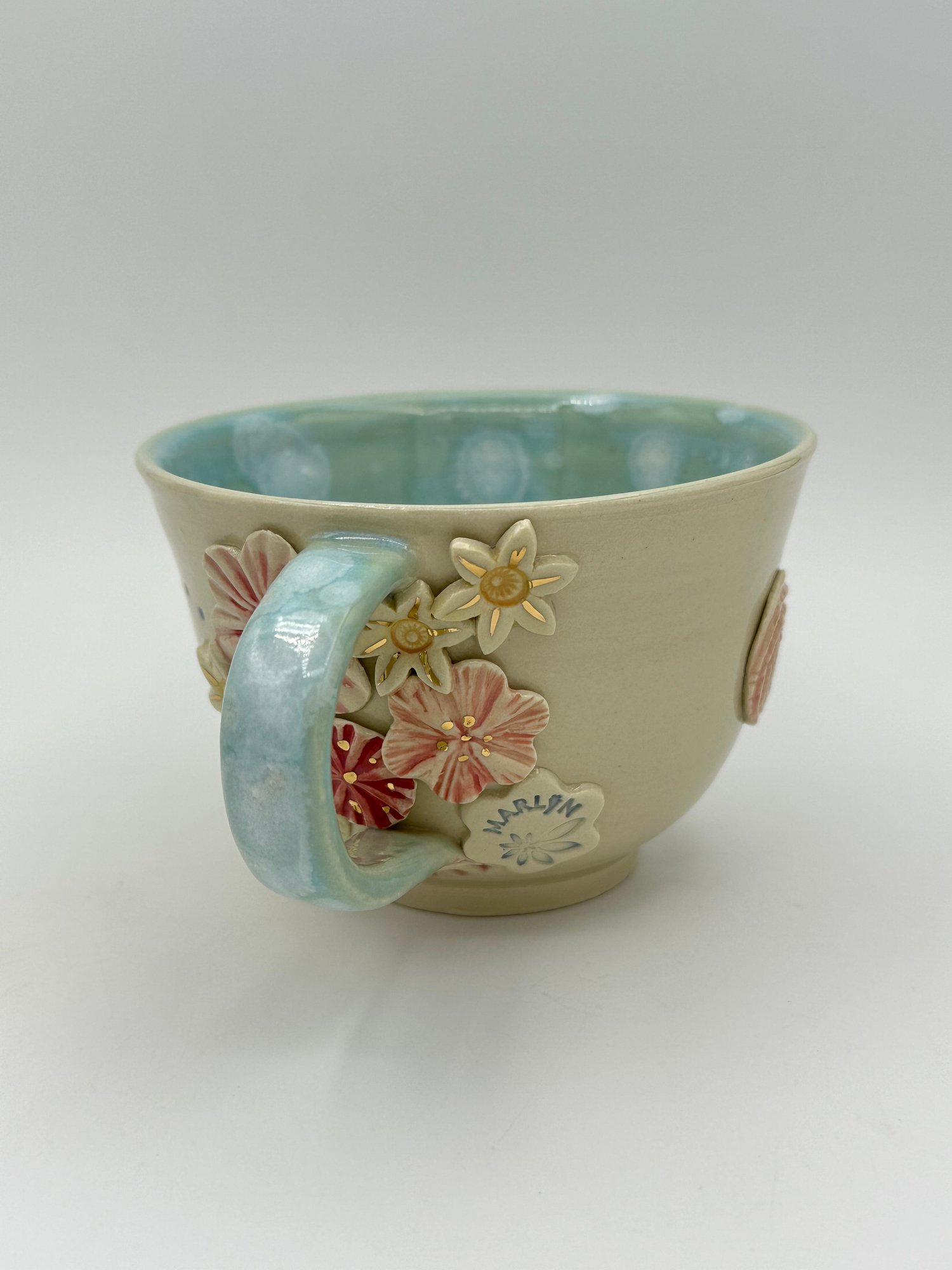 Image of Blue Banded Bee Tea Cup 