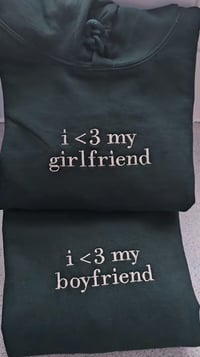 Image 3 of I LOVE MY BOYFRIEND/GIRLFRIEND HOODIES