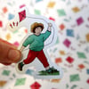 Flying kite stickers 