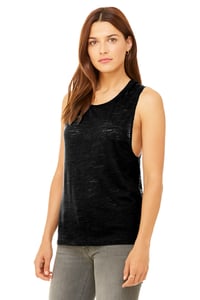 Image 7 of MAGA Distressed Light Colors - Ladies’ Muscle Tank
