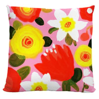 Spring Fancy - Faux Suede Cushion