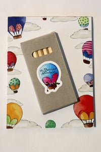 Image 2 of Balloon notepad and pencil set