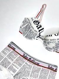 Image 3 of 🎀 ANGEL CAPSULE 🎀 JOHN GALLIANO VINTAGE GAZETTE BRA & SHORTY