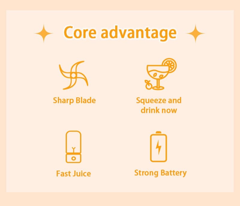 Portable Fruit Juice Blenders Summer Personal Electric Mini Bottle Home USB 6 Blades Juicer Cup
