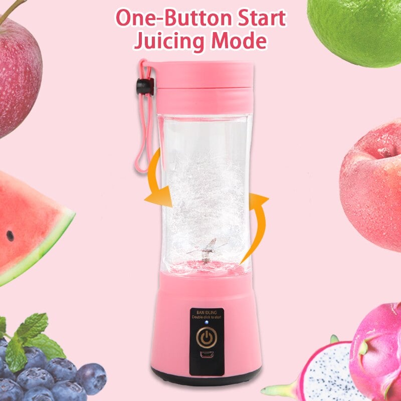 Portable Fruit Juice Blenders Summer Personal Electric Mini Bottle Home USB 6 Blades Juicer Cup