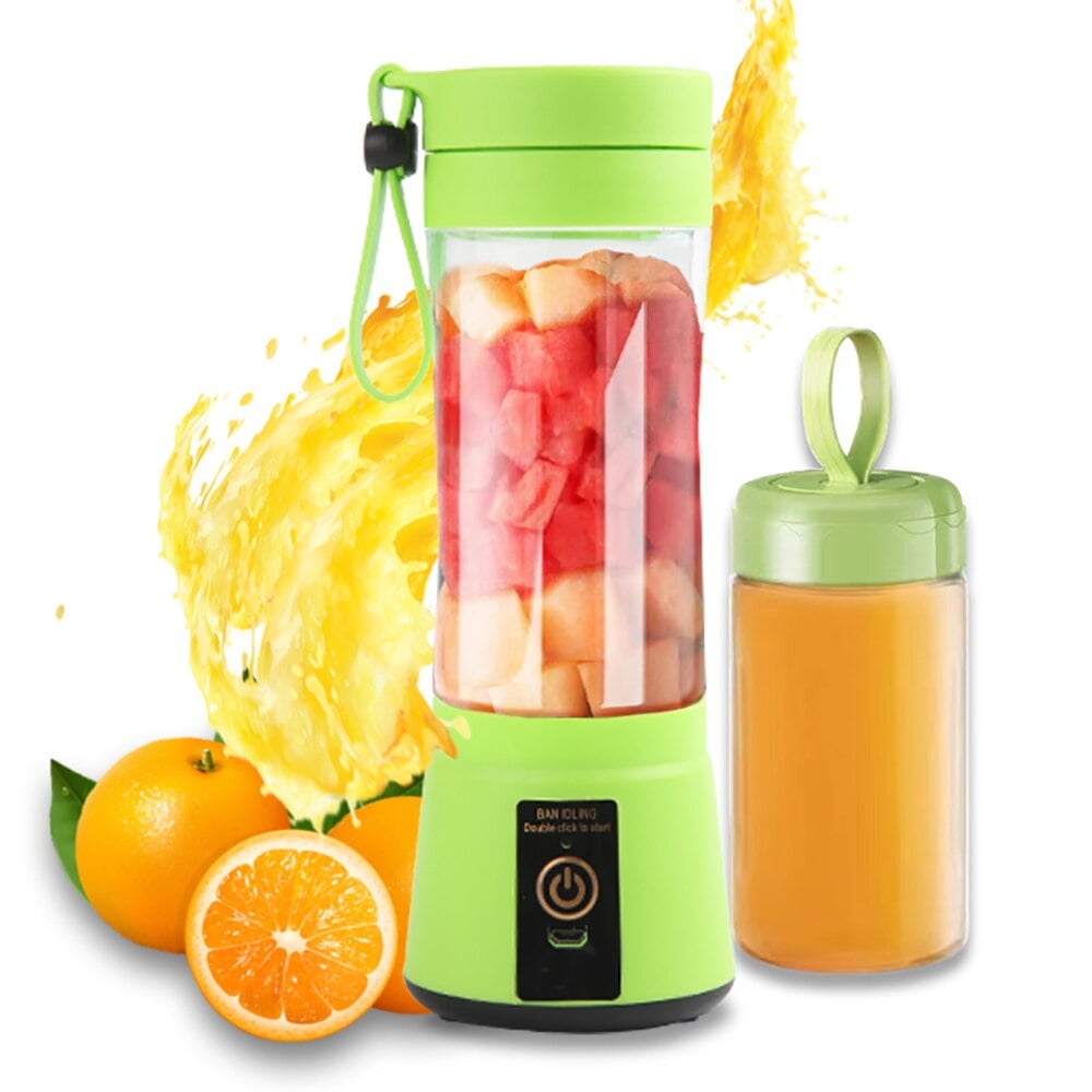 Portable Fruit Juice Blenders Summer Personal Electric Mini Bottle Home USB 6 Blades Juicer Cup