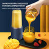 Portable Small Electric Juicer Stainless Steel Blade Cup Juicer Fruit Automatic Smoothie Blender
