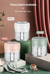 HiPiCok Meat Grinder Electric Garlic Crusher Food Chopper Mini Garlic Press Vegetable Chopper Masher