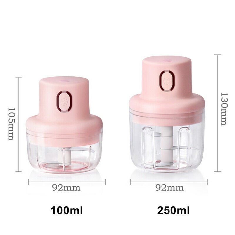 USB Wireless Electric Kitchen Blender Mixer Garlic Masher Meat Grinder Mini Vegetable Chili
