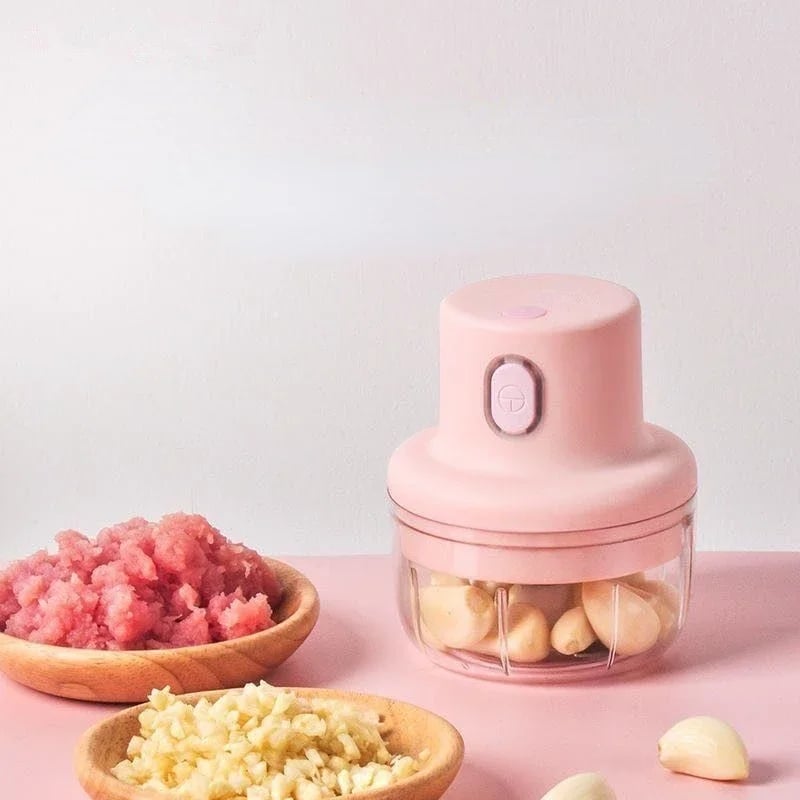 USB Wireless Electric Kitchen Blender Mixer Garlic Masher Meat Grinder Mini Vegetable Chili