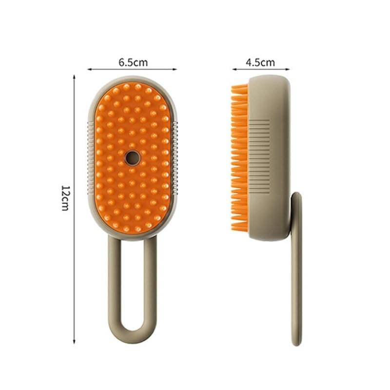 MSL 3-in-1 Steamy Dog Brush with Electric Spray – Cat & Dog Grooming Massager and Steamer Brush