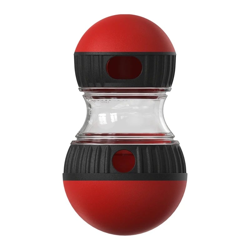 Dog Toy Tumbler Leaky Food Ball Elliptical Track Rolling Ball Slowly Feeding Protects Stomach