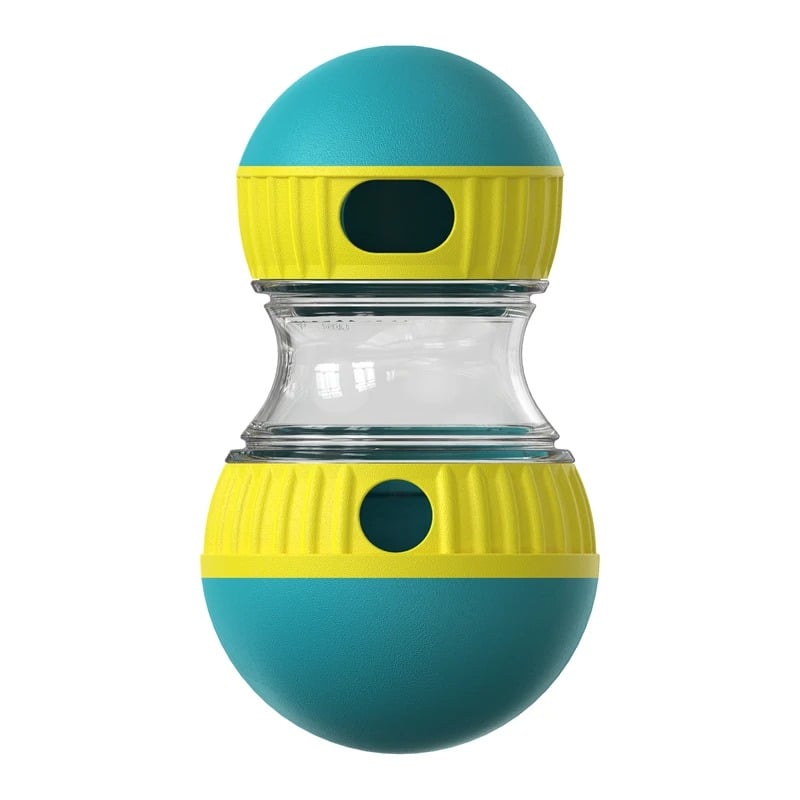 Dog Toy Tumbler Leaky Food Ball Elliptical Track Rolling Ball Slowly Feeding Protects Stomach