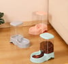 Pet automatic cat drinking bowl cat bowl large capacity dog bowl 3.8L combination food storage