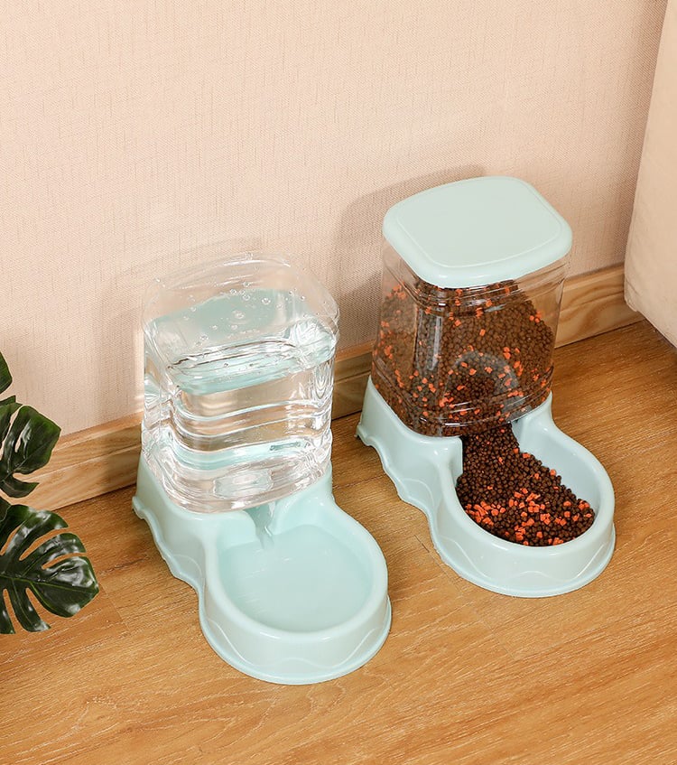Pet automatic cat drinking bowl cat bowl large capacity dog bowl 3.8L combination food storage