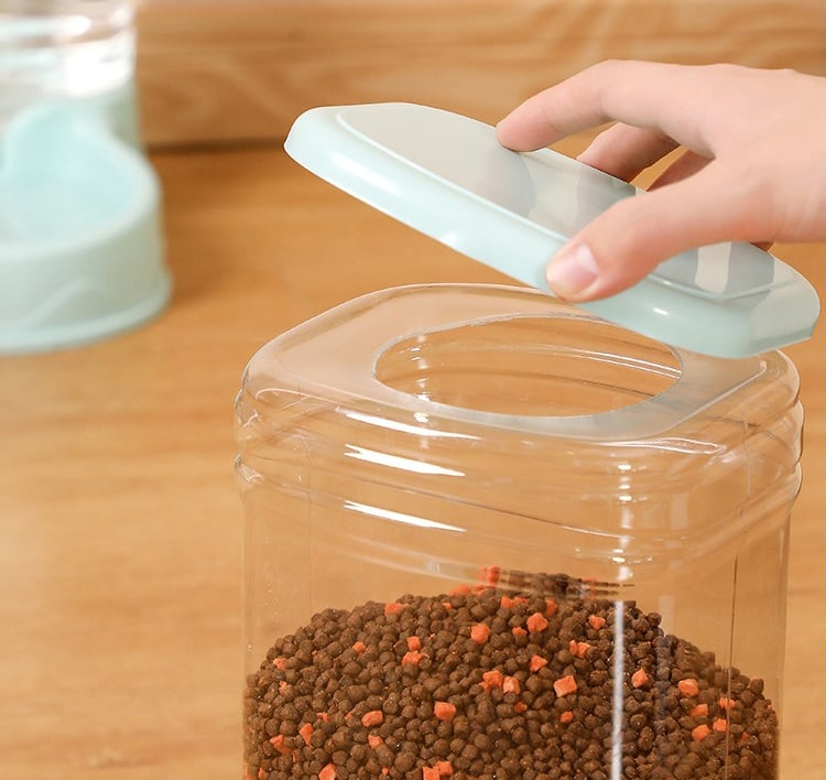 Pet automatic cat drinking bowl cat bowl large capacity dog bowl 3.8L combination food storage