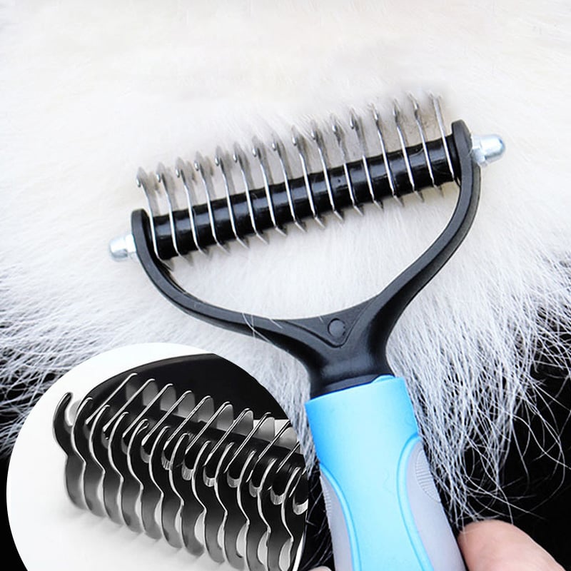 MSL Pet Cat Hair Removal Comb Brush – Dog Grooming Shedding Tools for Puppies & Cats