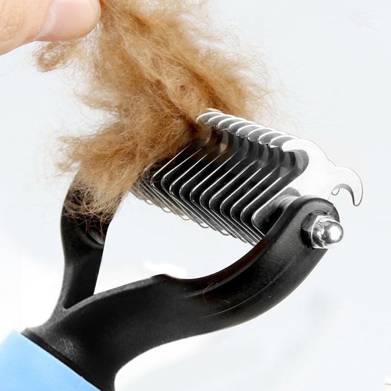 MSL Pet Cat Hair Removal Comb Brush – Dog Grooming Shedding Tools for Puppies & Cats