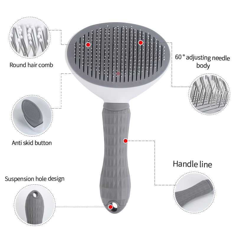 MSL Hair Remover Brush for Dogs and Cats – Non-Slip Beauty Grooming Tool