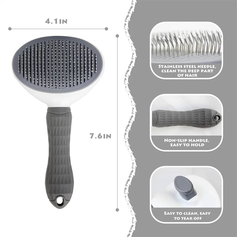 MSL Hair Remover Brush for Dogs and Cats – Non-Slip Beauty Grooming Tool