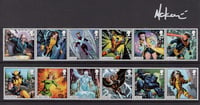 Image 2 of Royal Mail: X-Men Stamp Set  (w/ Silver COLOSSUS Sketch)