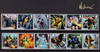 Image 2 of  Royal Mail: X-Men Stamp Set (w/ Gold WOLVERINE Sketch)