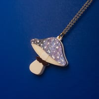 Image 3 of Amanita Mushroom Necklace by Cherry Moonlight Co.