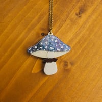 Image 2 of * NEW * Amanita Mushroom Necklace by Cherry Moonlight Co.