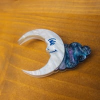 Image 2 of * NEW * Moon & Cloud Magnet by Cherry Moonlight Co.