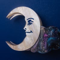 Image 3 of * NEW * Moon & Cloud Magnet by Cherry Moonlight Co.