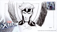 Royal Mail: X-Men First Day Envelope (w/ ANGEL Sketch and ANGEL Stamp)