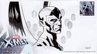 Royal Mail: X-Men First Day Envelope (w/ ARCHANGEL Sketch and ANGEL Stamp)