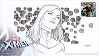 Royal Mail: X-Men First Day Envelope (w/ EMMA FROST Sketch and CYCLOPS Stamp)