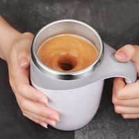Rechargeable Self Stirring Mug, Battery Operated Hot Drink Mixer Self Stirring Mug, Stainless Steel 