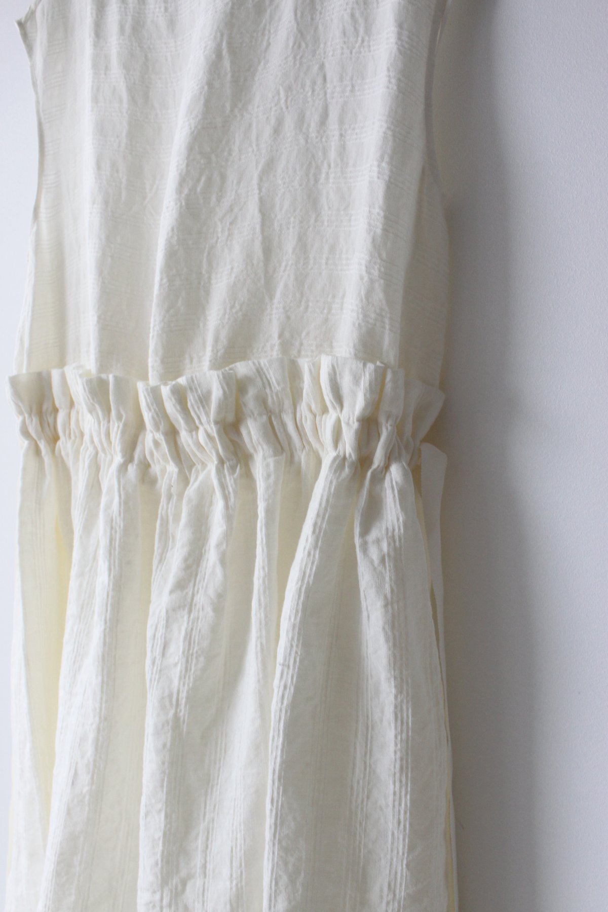 Archive- Irish linen gathered dress