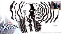 Royal Mail: X-Men First Day Envelope (w/ PROFESSOR XAVIER Sketch and PROFESSOR XAVIER Stamp)