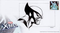 Royal Mail: X-Men First Day Envelope (w/ WOLVERINE Sketch and ICEMAN Stamp)