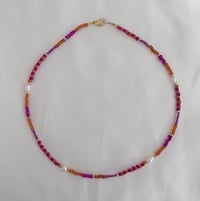 Image 1 of “Caribbean” Beachy Beaded Necklacce