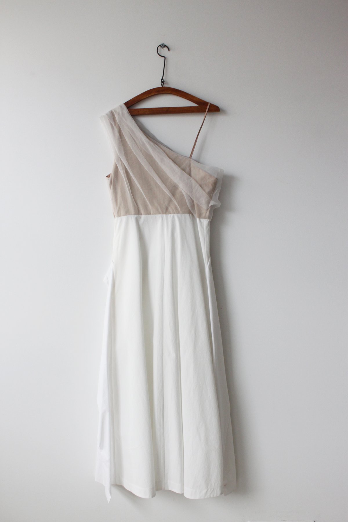 Prototype- One-shoulder layered cotton dress