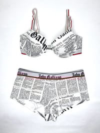Image 2 of 🎀 ANGEL CAPSULE 🎀 JOHN GALLIANO VINTAGE GAZETTE BRA & SHORTY