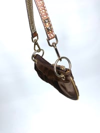 Image 3 of 🎀 ANGEL CAPSULE 🎀 GUESS 2000S MICRO BROWN SATIN POUCH