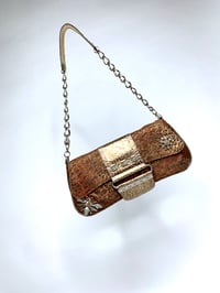 Image 2 of 🎀 ANGEL CAPSULE 🎀 GUESS 2000S CRYSTAL & STUDS ANIMAL PRINT POUCH