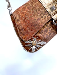 Image 5 of 🎀 ANGEL CAPSULE 🎀 GUESS 2000S CRYSTAL & STUDS ANIMAL PRINT POUCH
