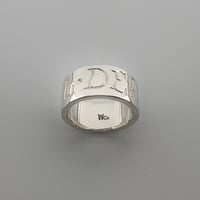 Image 3 of TILL DEATH 11mm CIGAR Band / 925 Sterling Silver