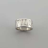 Image 1 of TILL DEATH 11mm CIGAR Band / 925 Sterling Silver