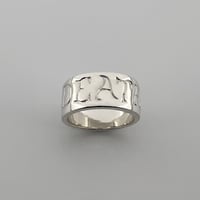 Image 2 of TILL DEATH 11mm CIGAR Band / 925 Sterling Silver