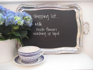 Image of Large Upcycled Serving Tray Chalkboard