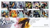 Royal Mail: X-Men First Day Cover (w/ WOLVERINE Sketch and Stamp Set) 21/50