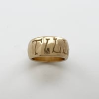 Image 2 of TILL DEATH 11mm DOME Band 10K SOLID GOLD