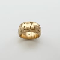 Image 1 of TILL DEATH 11mm DOME Band 10K SOLID GOLD